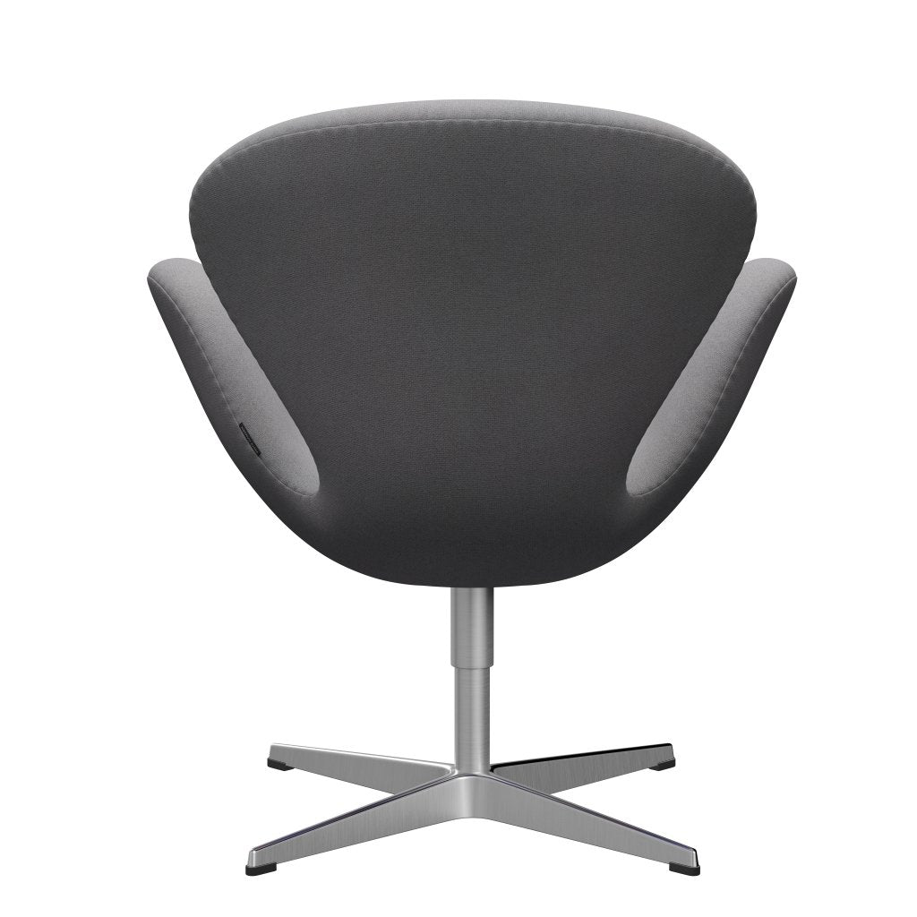 Fritz Hansen Swan Lounge Chair, satén kartáčovaný hliník/tonus světle šedá