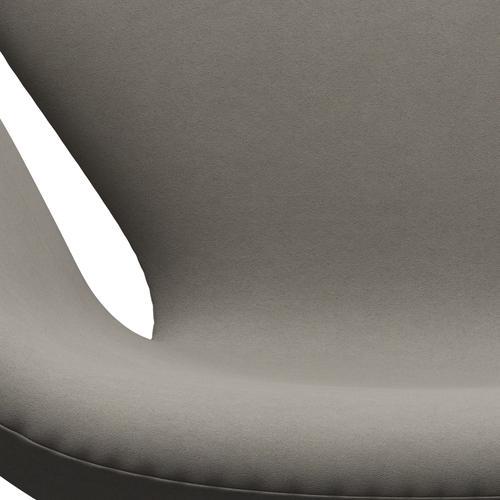 Fritz Hansen Swan Lounge Chair, Black Lacquered/Comfort Grey (60003)