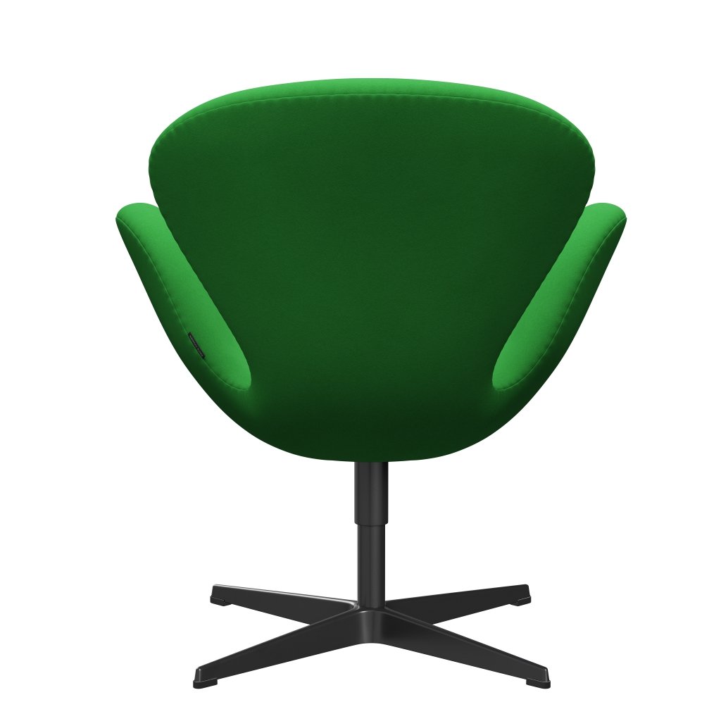 Židle Fritz Hansen Swan Lounge, Black Lacquered/Comfort Green (68003)