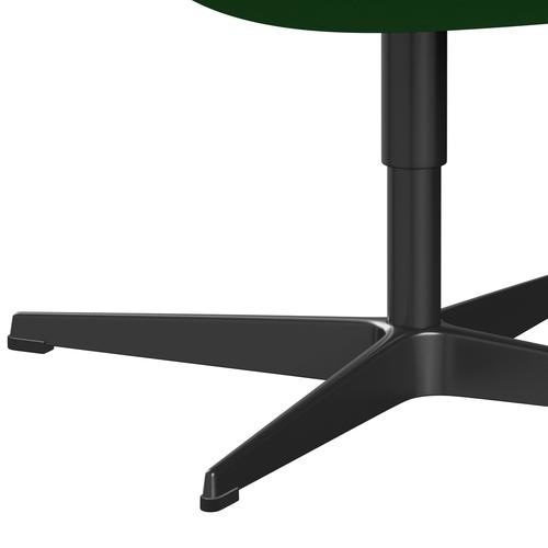 Židle Fritz Hansen Swan Lounge, Black Lacquered/Comfort Green (68003)