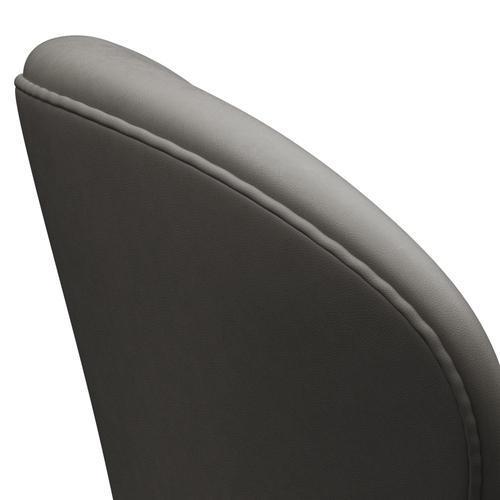 Fritz Hansen Swan Lounge Chair, Black Lacquered/Essential Lava