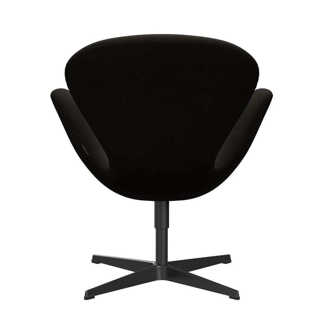 Fritz Hansen Swan Lounge Chair, Black Lacquered/Fame Dark