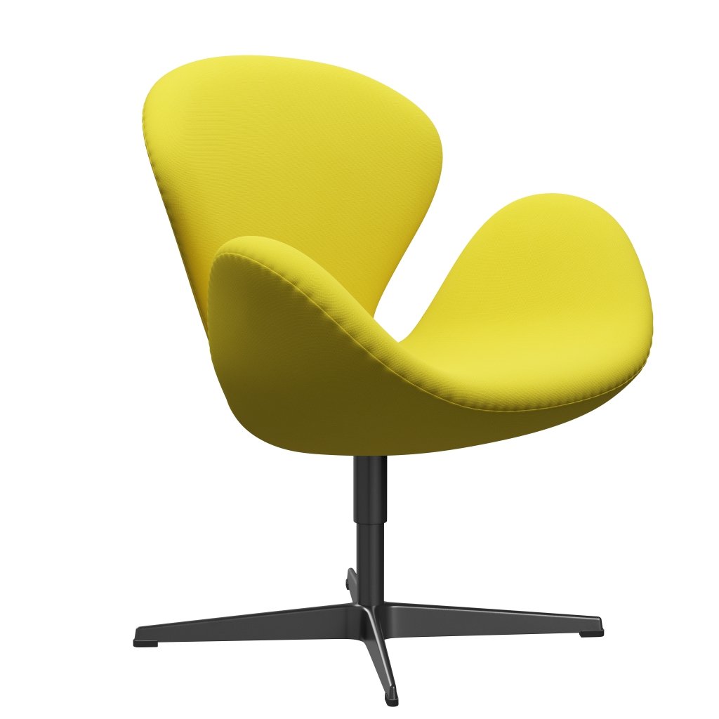 Fritz Hansen Swan Lounge Chair, černá lakovaná/sláva žlutá