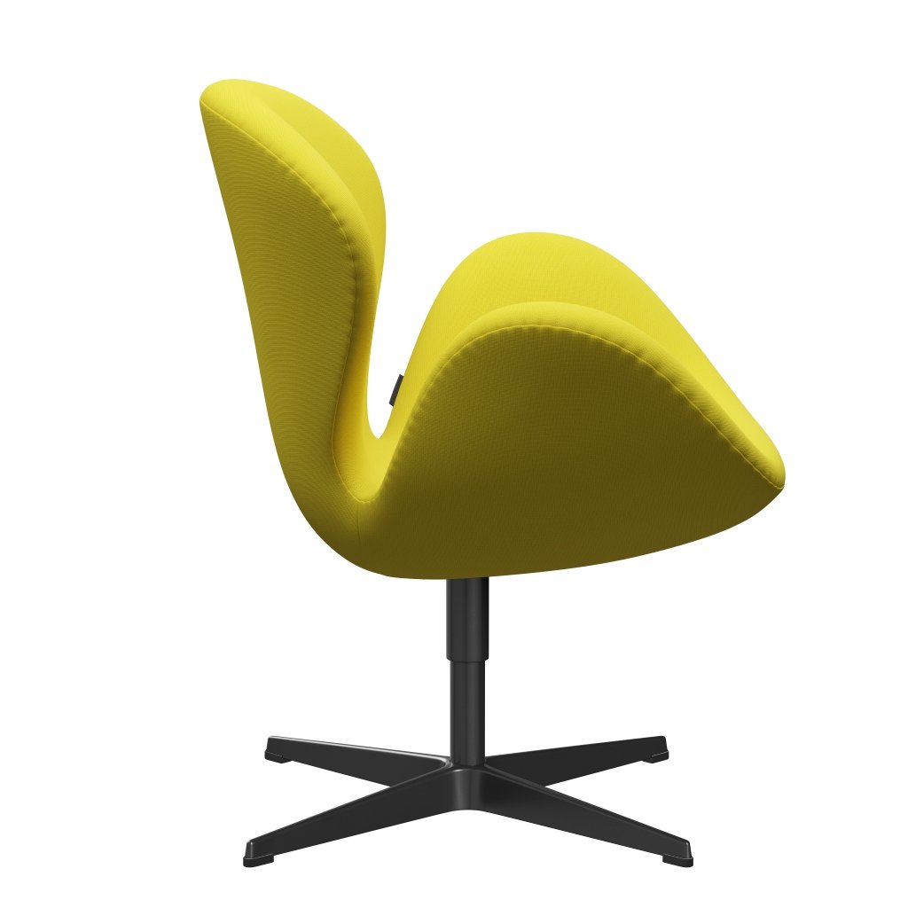 Fritz Hansen Swan Lounge Chair, černá lakovaná/sláva žlutá