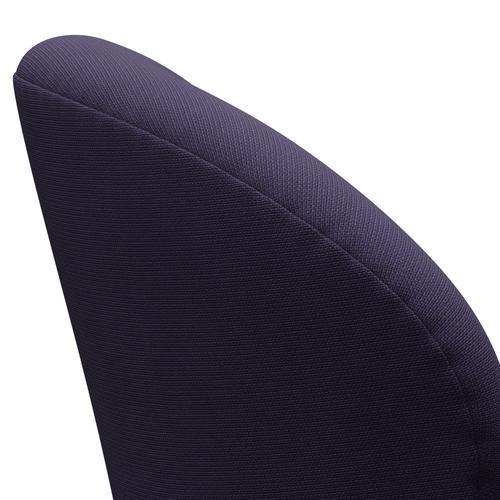 Fritz Hansen Swan Lounge Chair, Black Lacquered/Fame Violet Dark