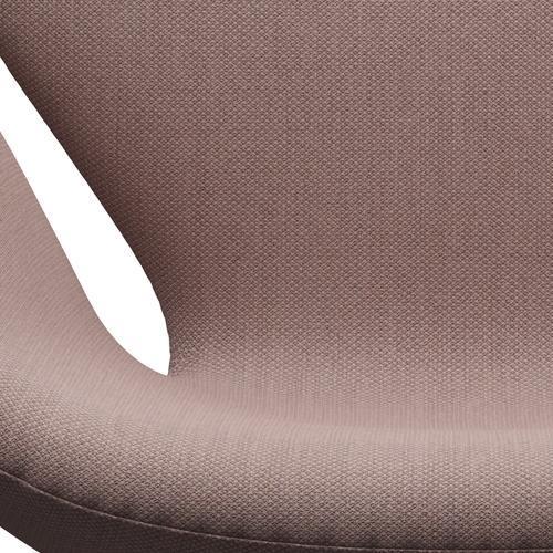 Fritz Hansen Swan Lounge Chair, Black Lacquered/Fiord Pink/Tan