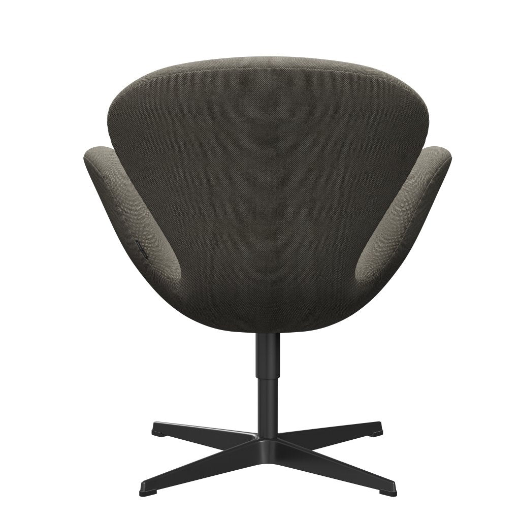 Fritz Hansen Swan Lounge Chair, Black Lacquered/Hallingdal Beige