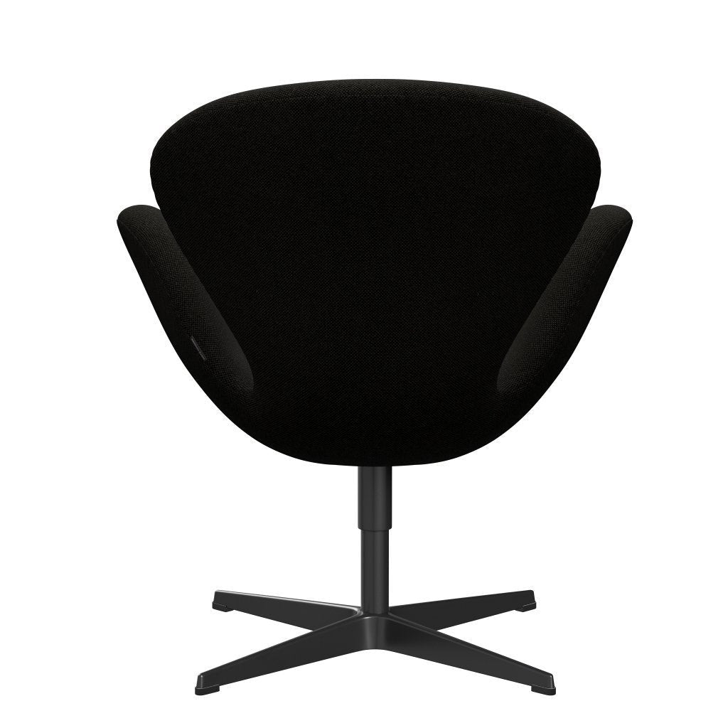 Fritz Hansen Swan Lounge Chair, Black Lacquered/Hallingdal Black/Grey (173)