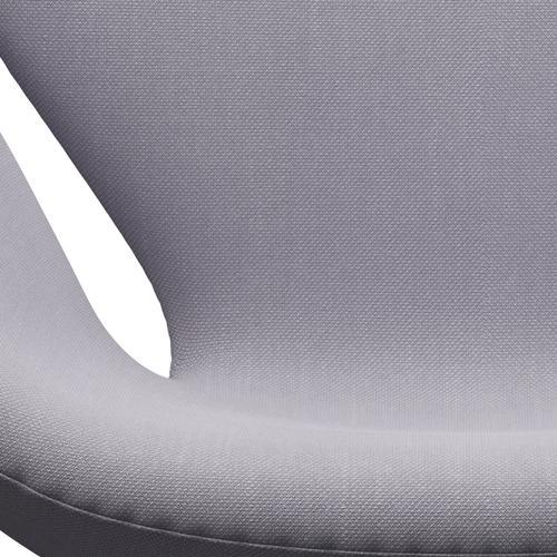 Fritz Hansen Swan Lounge Chair, černá lakovaná/Steelcut Sibry Grey Light