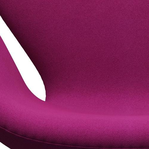 Fritz Hansen Swan Lounge Chair, Black Lacquered/Tonus Pink