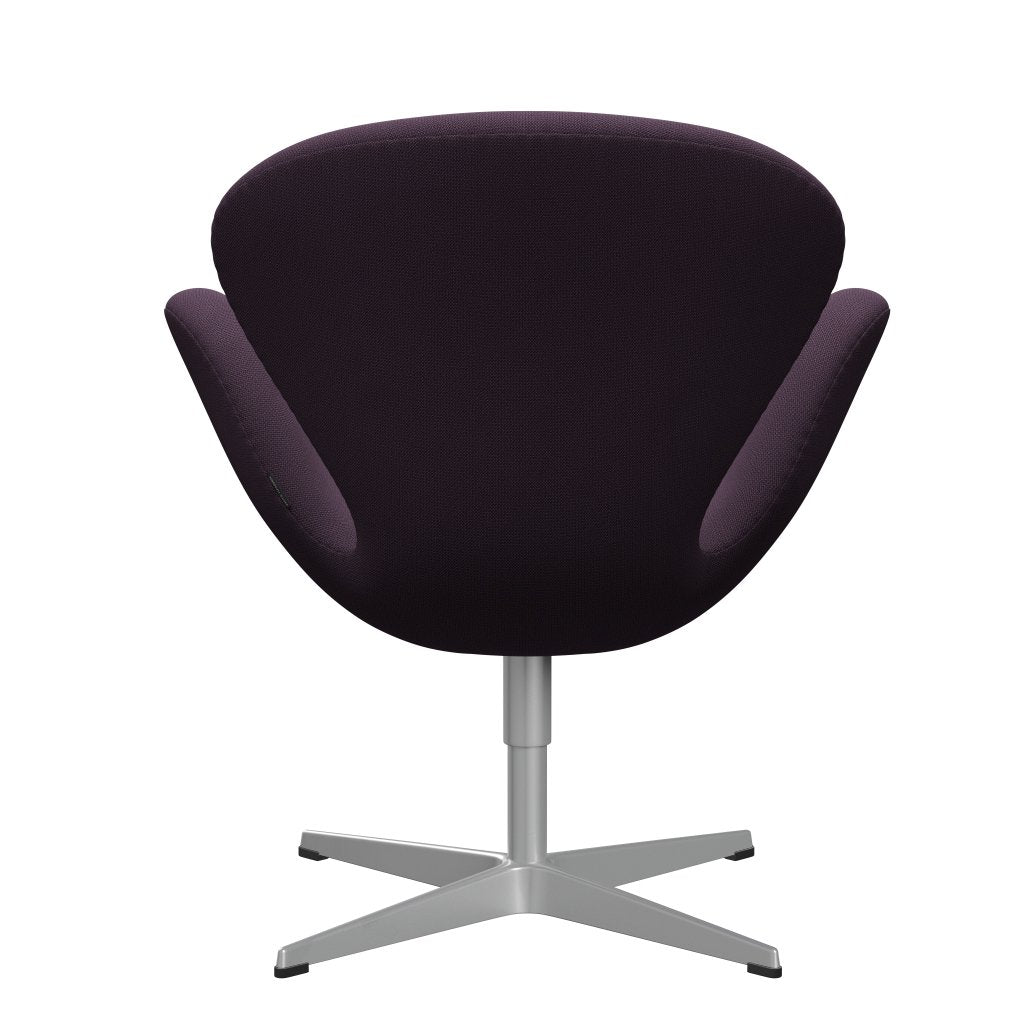 Fritz Hansen Swan Lounge Chair, Silver Grey/Capture Violet Dark