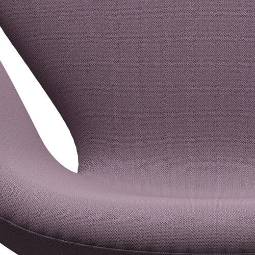 Fritz Hansen Swan Lounge Chair, Silver Grey/Capture Violet/Brown