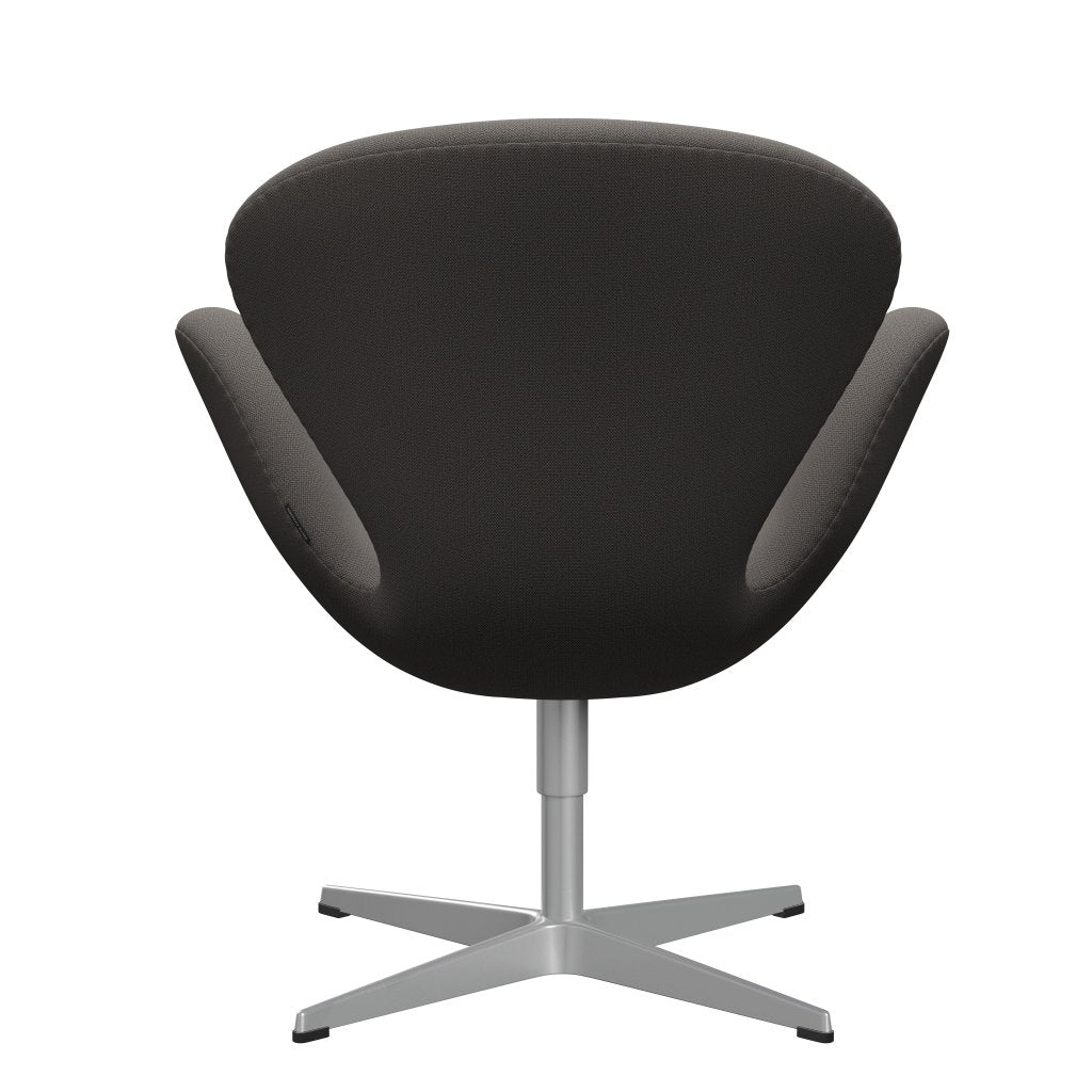 Fritz Hansen Swan Lounge Chair, Silver Grey/Capture Warm Dark Grey