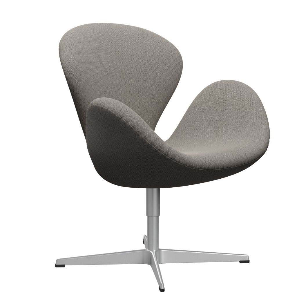 Fritz Hansen Swan Lounge Chair, Silver Grey/Capture Warm Grey