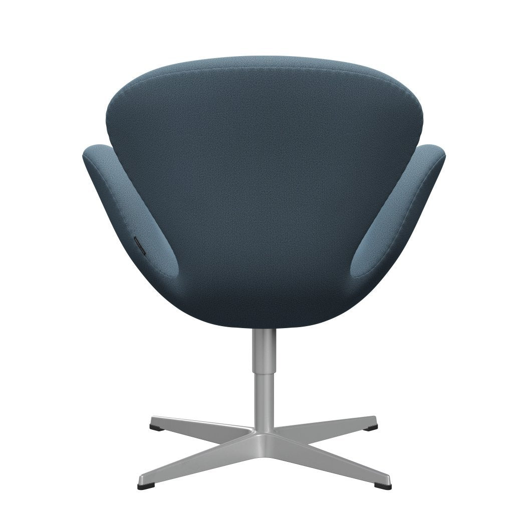 Fritz Hansen Swan Lounge Chair, Silver Grey/Capture Delicate Blue