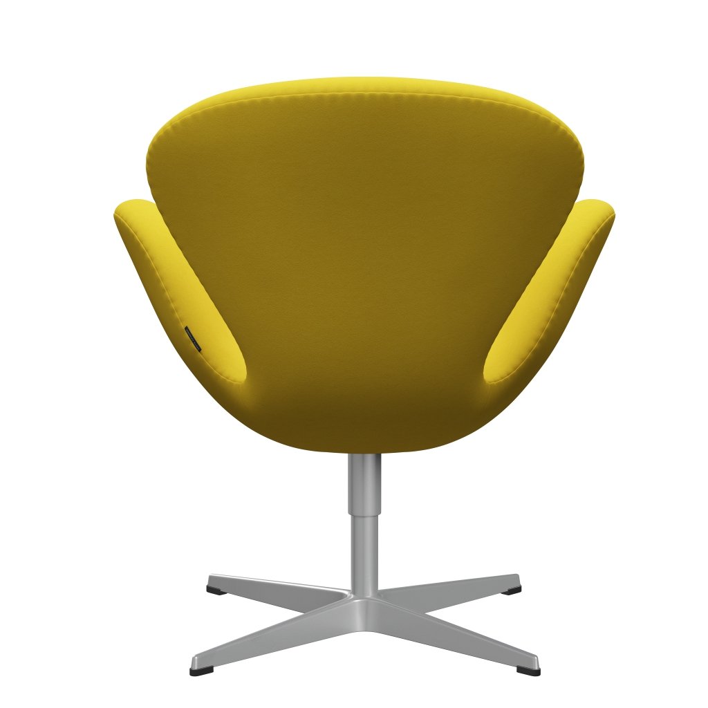 Fritz Hansen Swan Lounge Chair, Silver Grey/Comfort Yellow (62003)