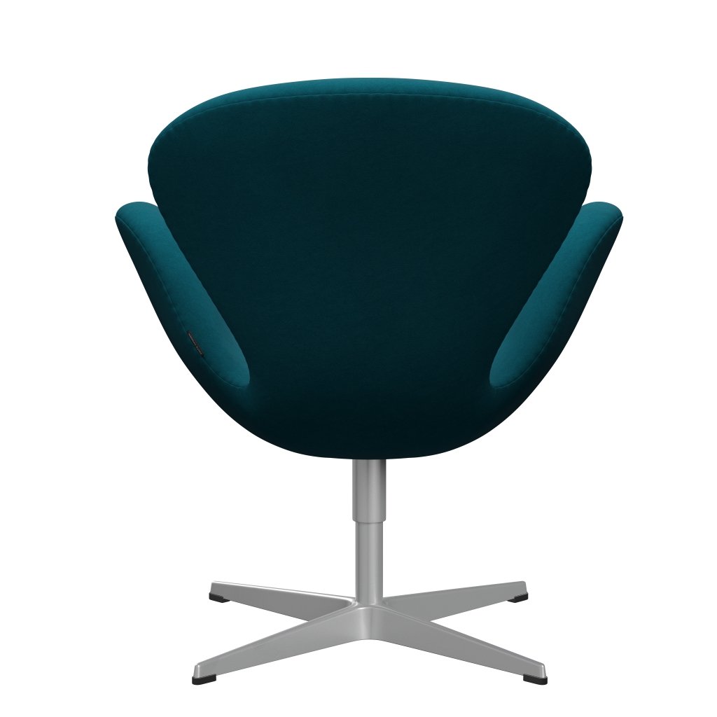 Fritz Hansen Swan Lounge Chair, Silver Grey/Comfort Green/Blue