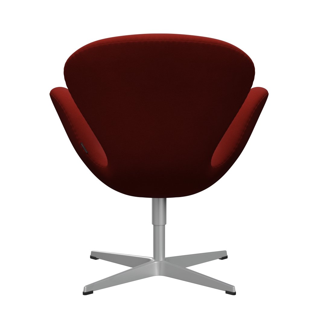 Fritz Hansen Swan Lounge Chair, Silver Grey/Comfort Rust Red (00028)