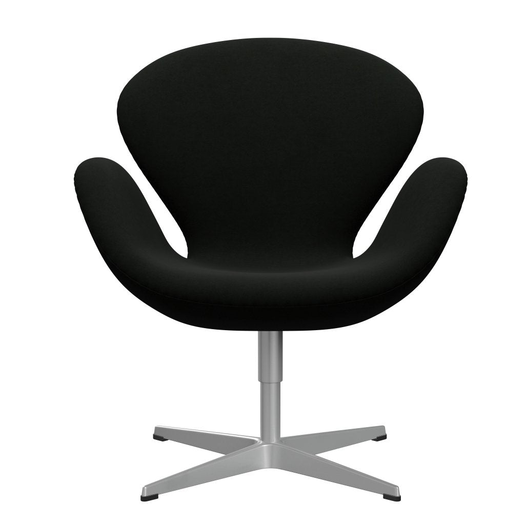 Fritz Hansen Swan Lounge Chair, Silver Grey/Comfort Black (60009)