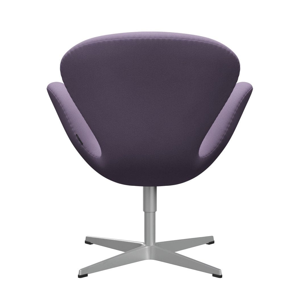 Fritz Hansen Swan Lounge Chair, Silver Grey/Comfort White/Light Violet