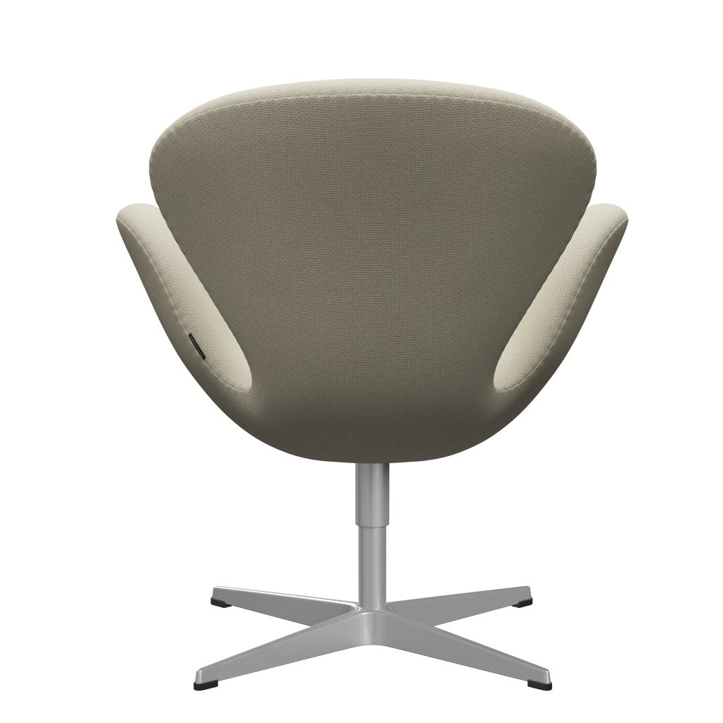 Fritz Hansen Swan Lounge Chair, Silver Grey/Diablo Oatmeal