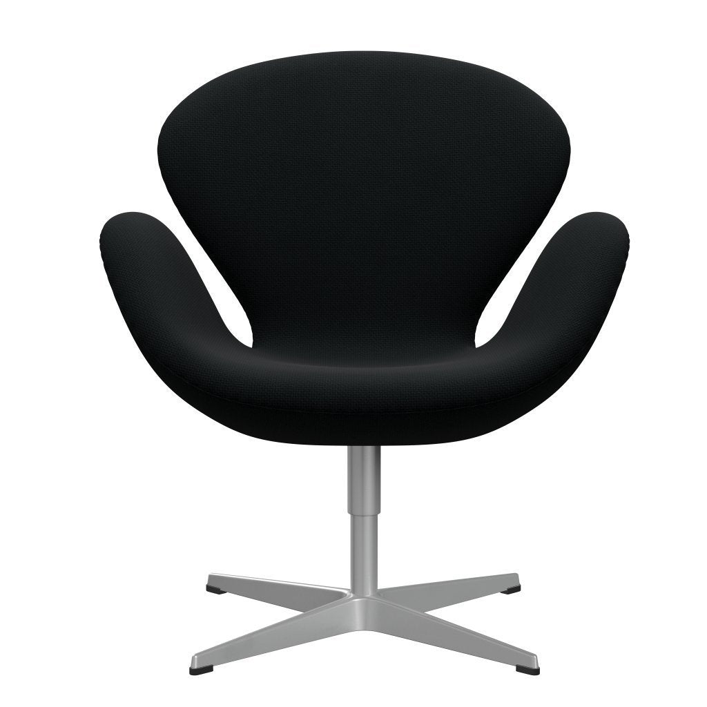 Fritz Hansen Swan Lounge Chair, Silver Grey/Diablo Black