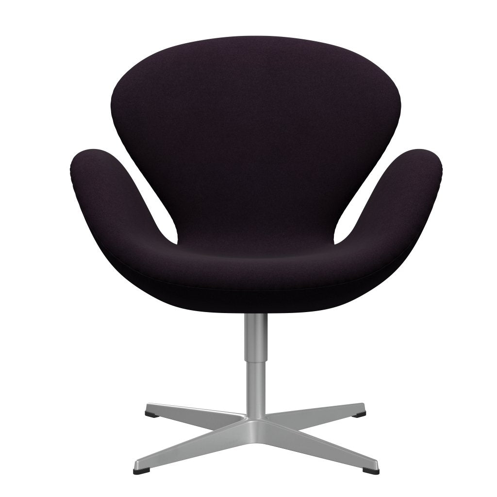 Lounge Fritz Hansen Swan Lounge, Silver Grey/Divina Aubergine (376)