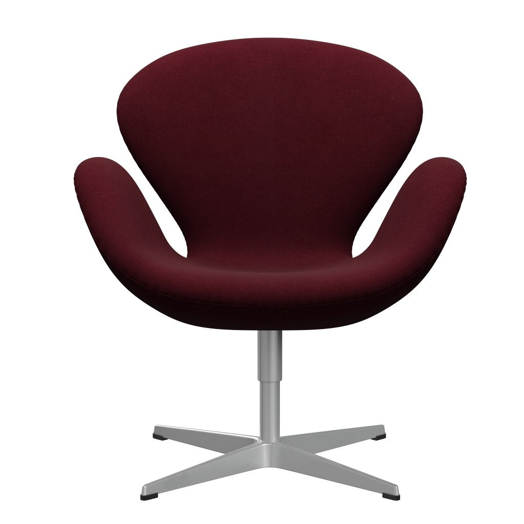 Lounge Fritz Hansen Swan Lounge, Silver Grey/Divina Aubergine (671)