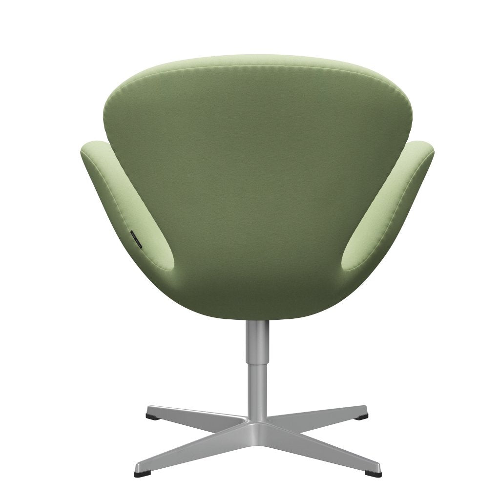 Fritz Hansen Swan Lounge Chair, Silver Grey/Divina Light Yellow