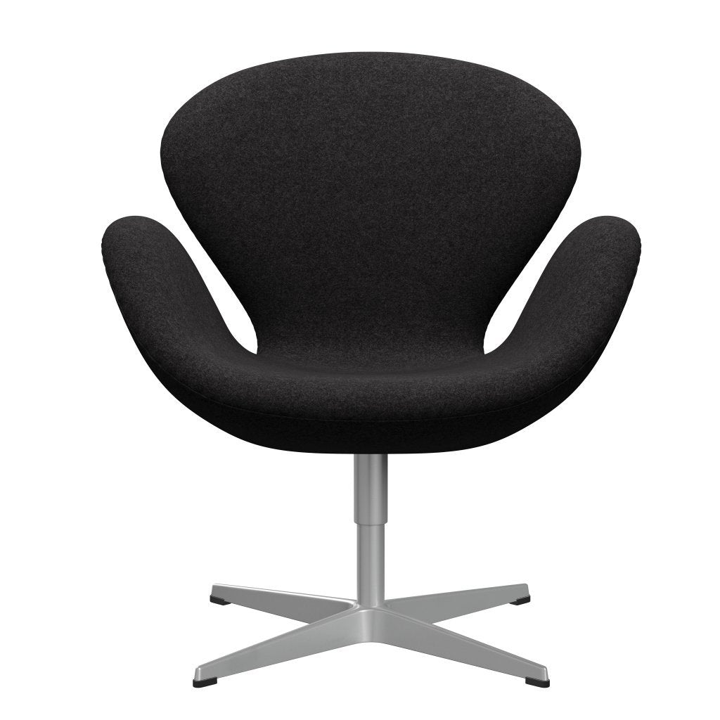 Fritz Hansen Swan Lounge Chair, Silver Grey/Divina MD tmavě šedá