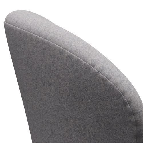 Fritz Hansen Swan Lounge Chair, stříbrná šedá/divina md chladná světle šedá