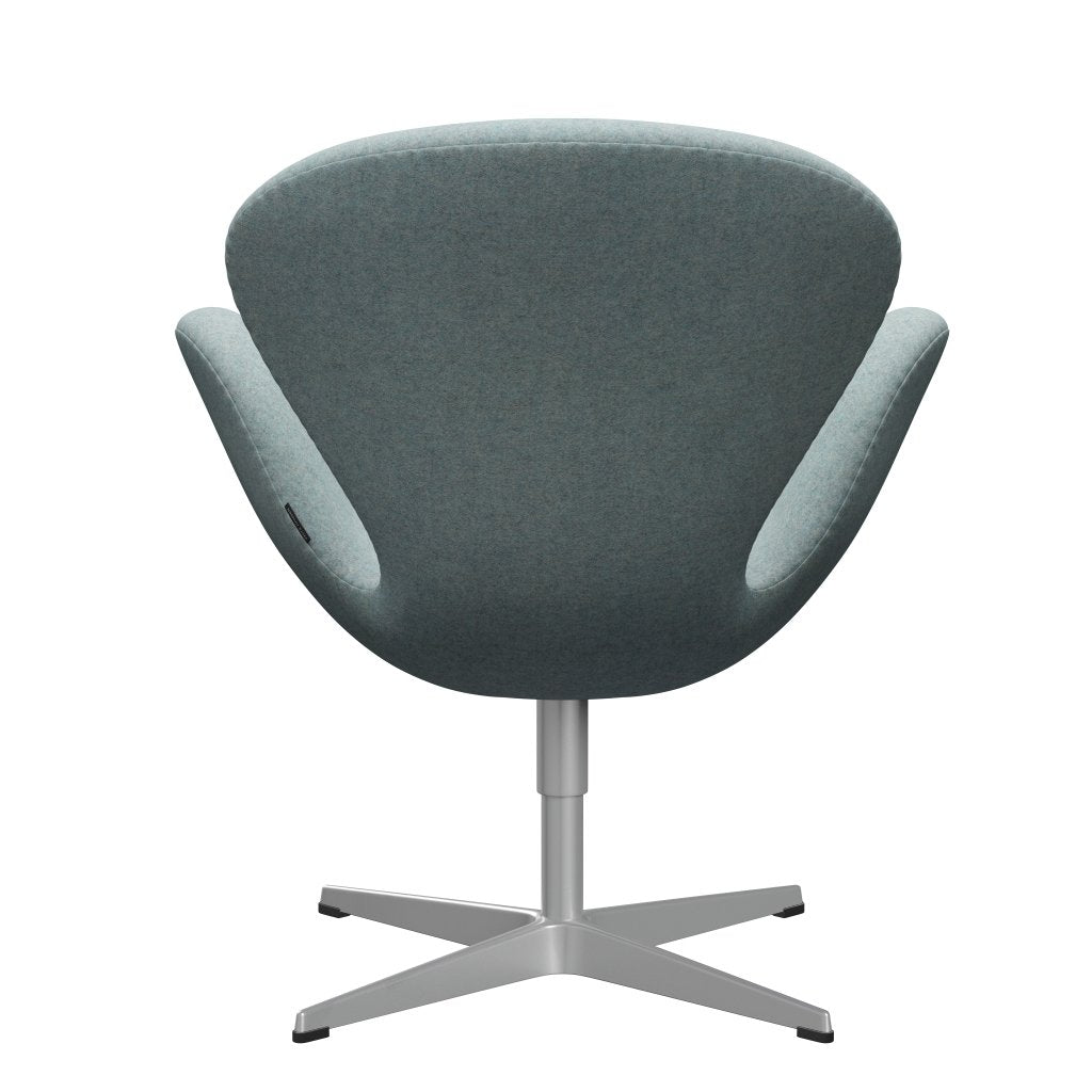 Fritz Hansen Swan Lounge Chair, Silver Grey/Divina MD Mint