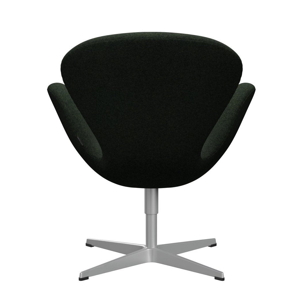 Fritz Hansen Swan Lounge Chair, Silver Grey/Divina MD Moss Green