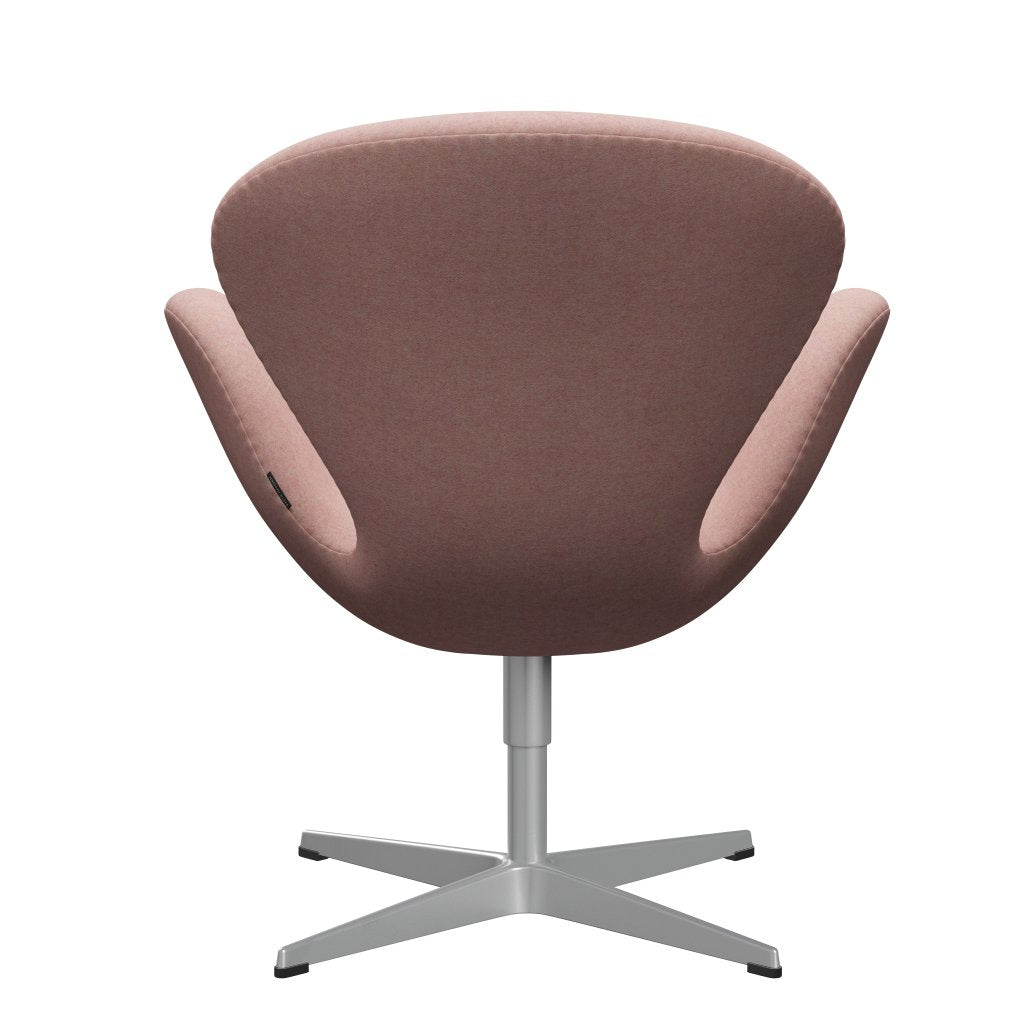 Fritz Hansen Swan Lounge Chair, Silver Grey/Divina MD měkká růžová