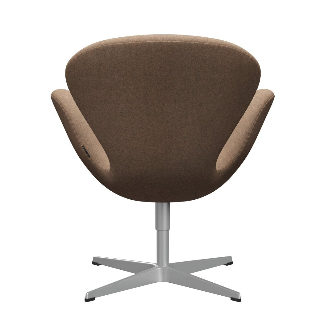 Fritz Hansen Swan Lounge Chair, Silver Grey/Divina Melange Grey Nude