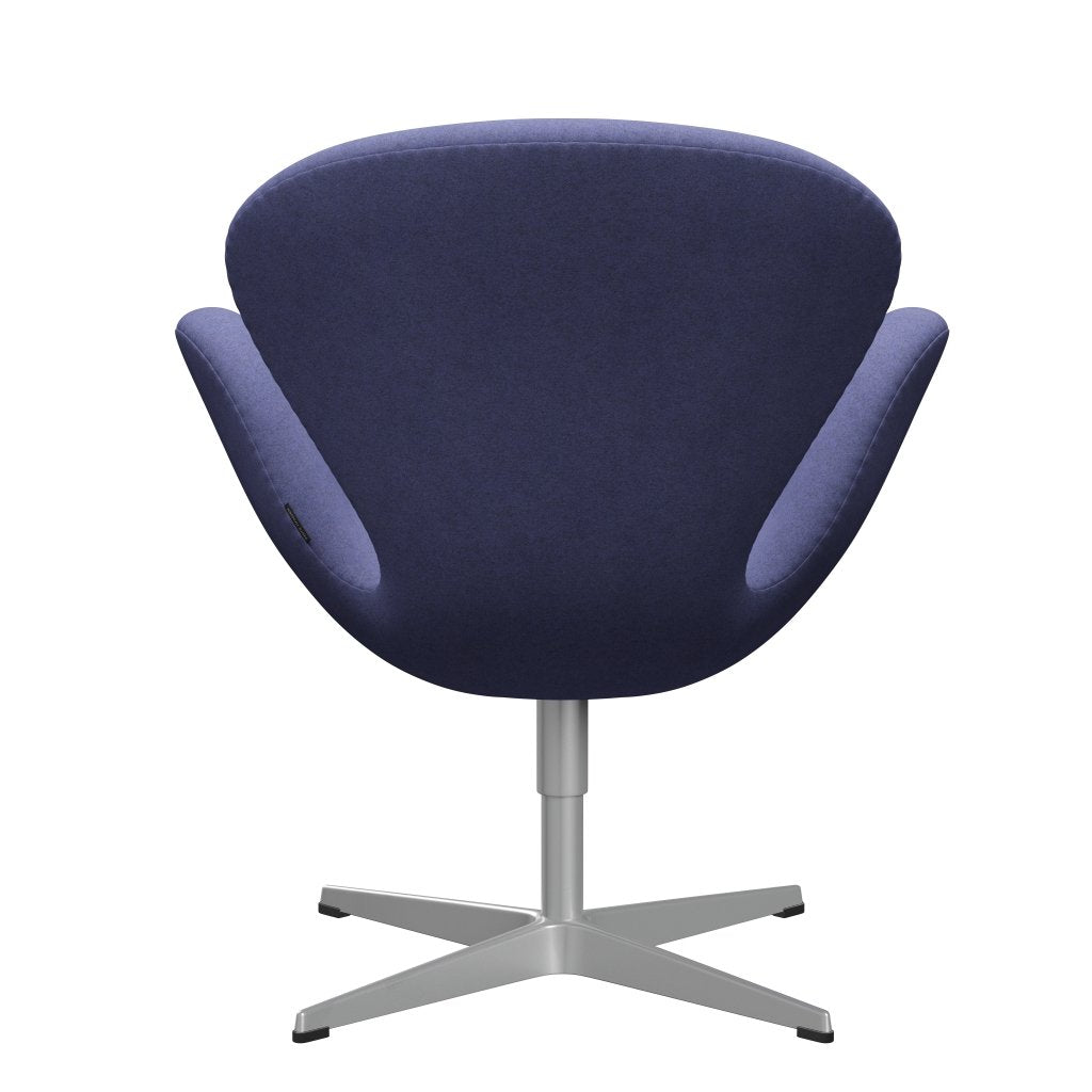 Fritz Hansen Swan Lounge Chair, Silver Grey/Divina Melange Violet Light