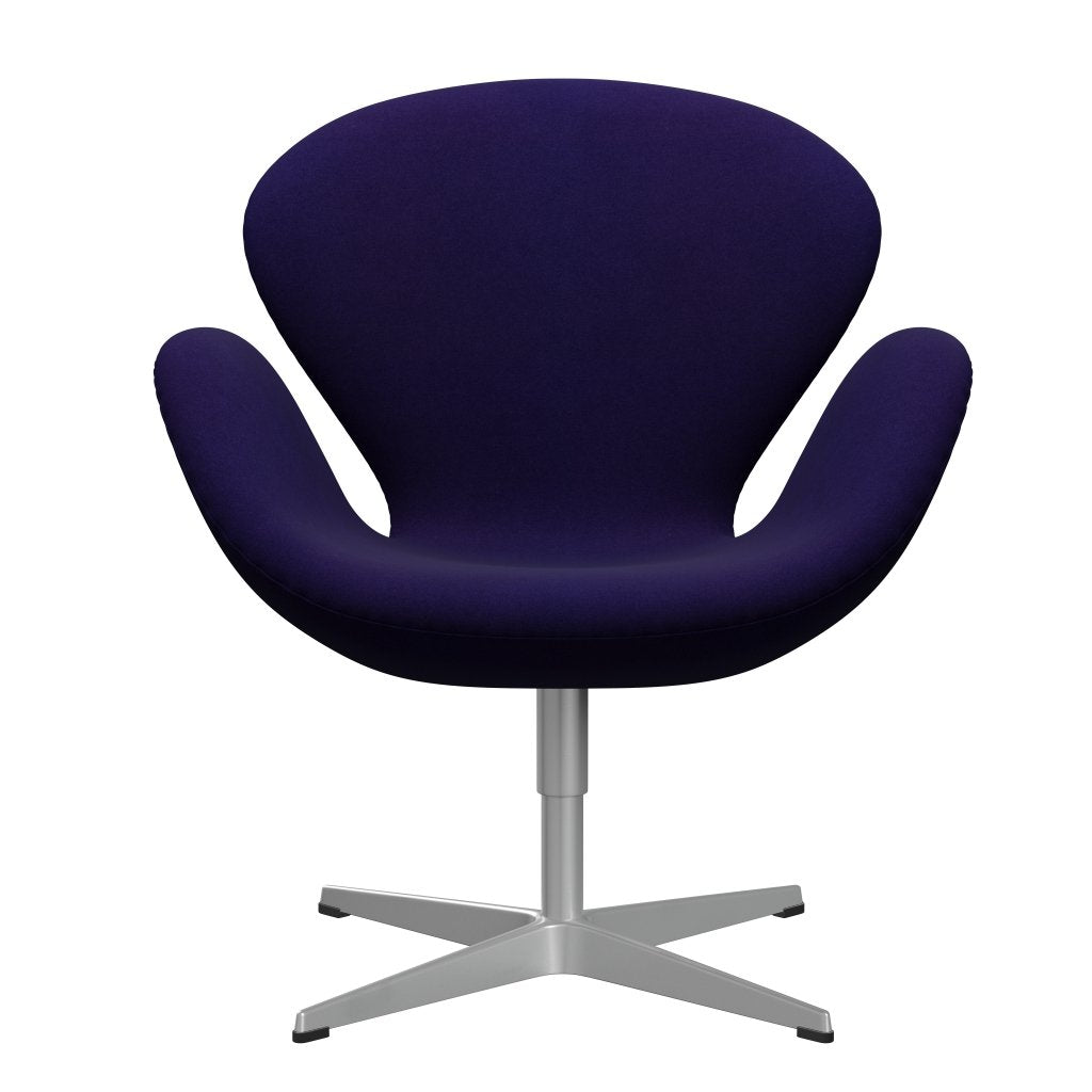 Fritz Hansen Swan Lounge Chair, Silver Grey/Divina Violet Dark (692)