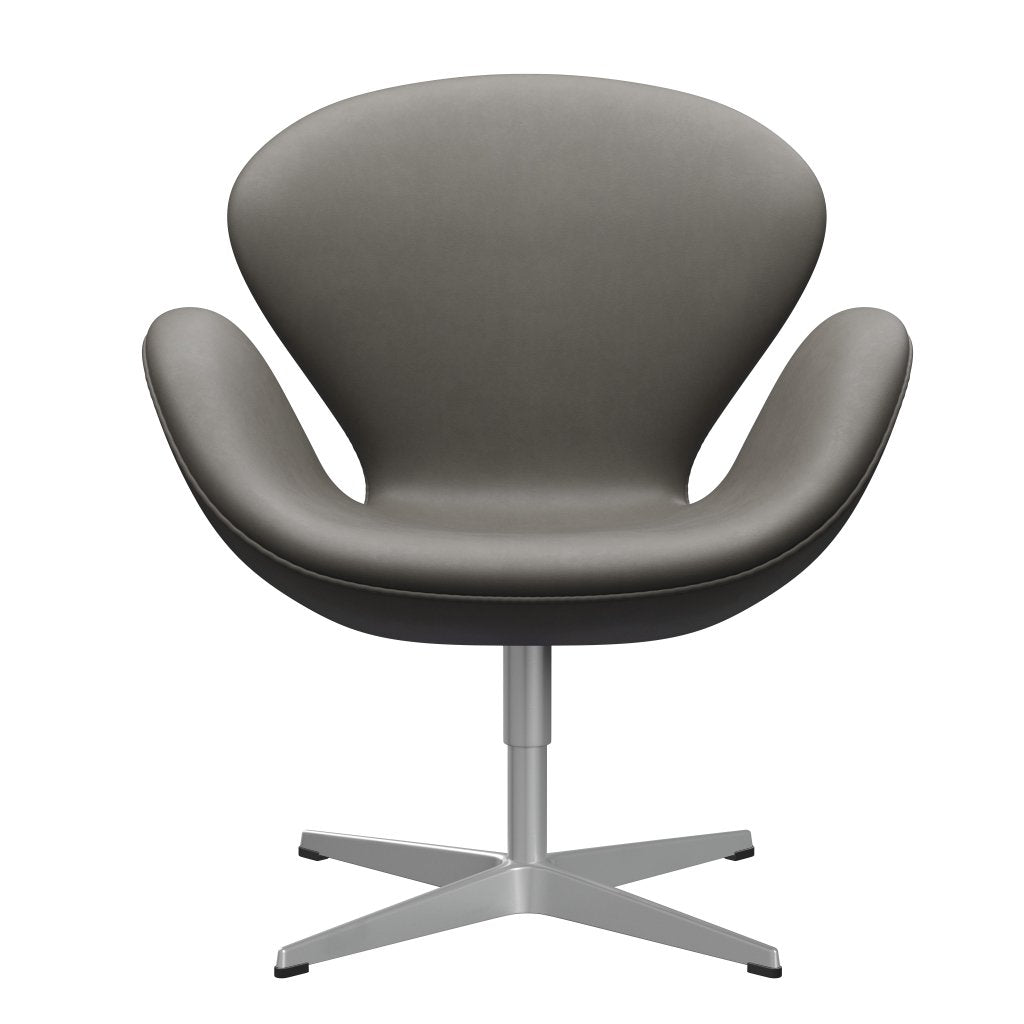 Fritz Hansen Swan Lounge Chair, Silver Grey/Essential Lava