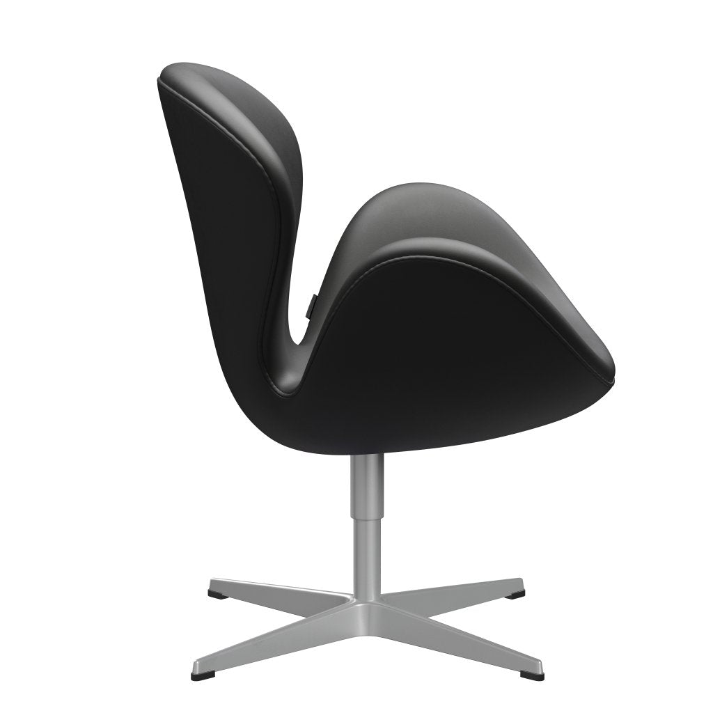 Fritz Hansen Swan Lounge Chair, Silver Grey/Essential Black