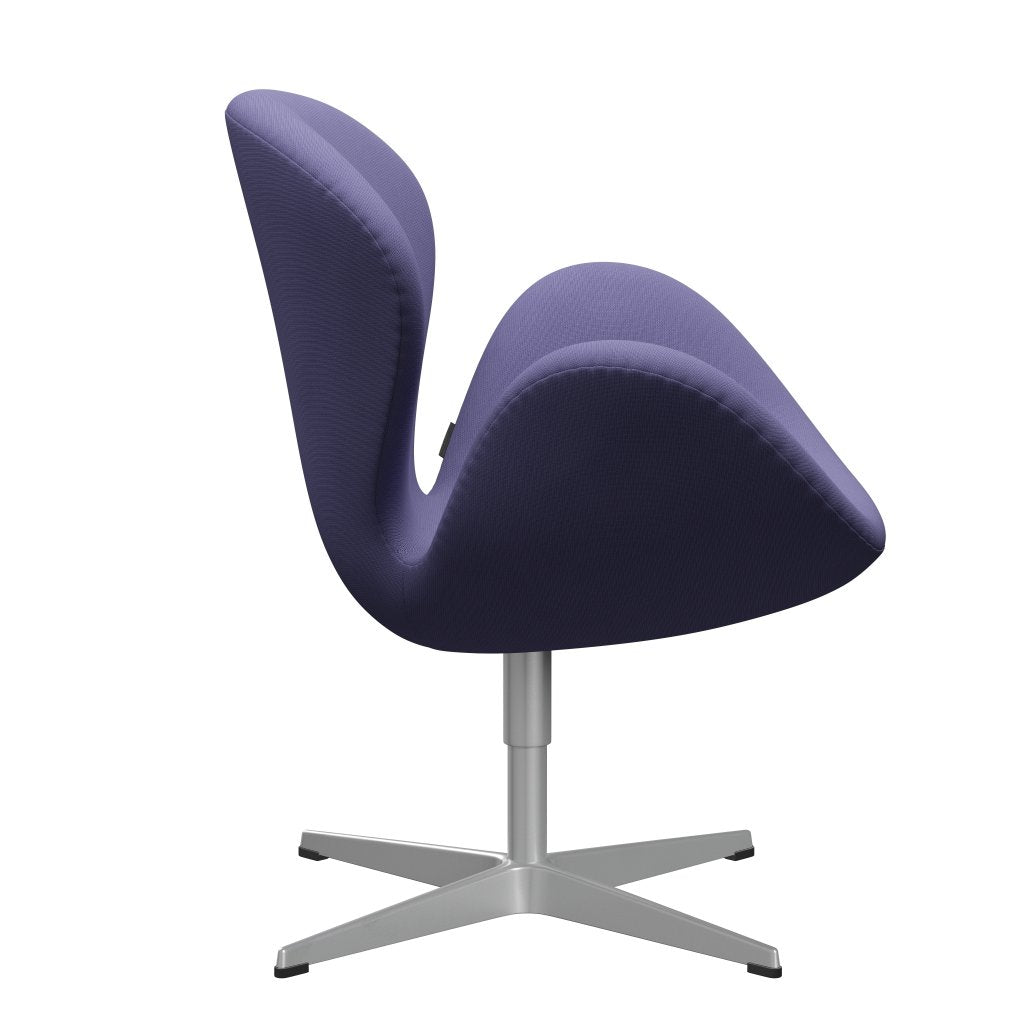 Fritz Hansen Swan Lounge Chair, Silver Grey/Fame Blue Violet