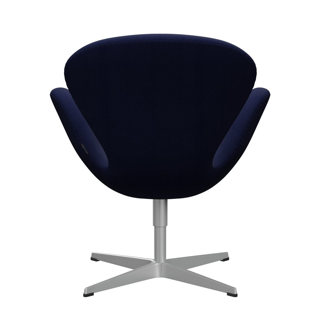 Fritz Hansen Swan Lounge Chair, stříbrná šedá/sláva tmavě modrá (66005)