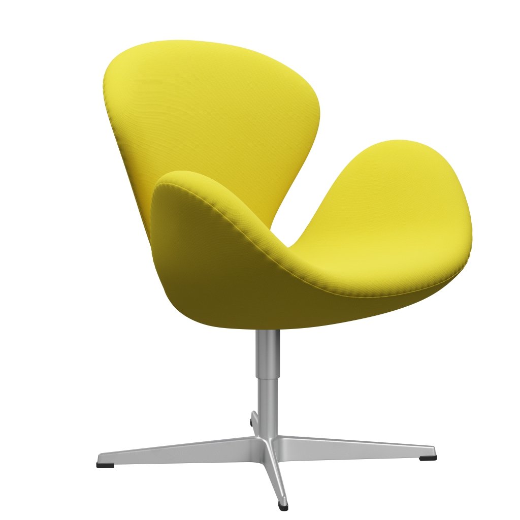 Fritz Hansen Swan Lounge Chair, stříbrná šedá/sláva žlutá