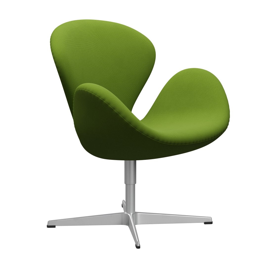 Fritz Hansen Swan Lounge Chair, stříbrná šedá/sláva zelená