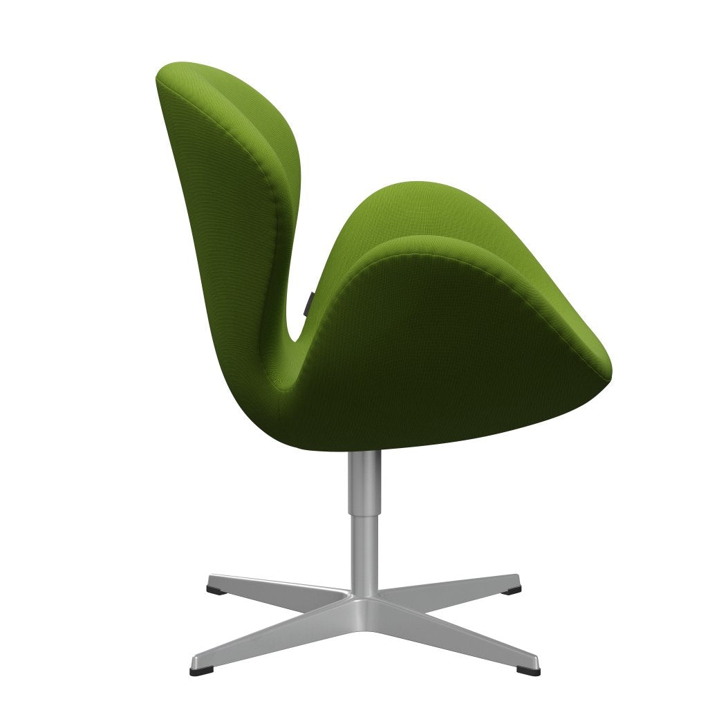 Fritz Hansen Swan Lounge Chair, stříbrná šedá/sláva zelená