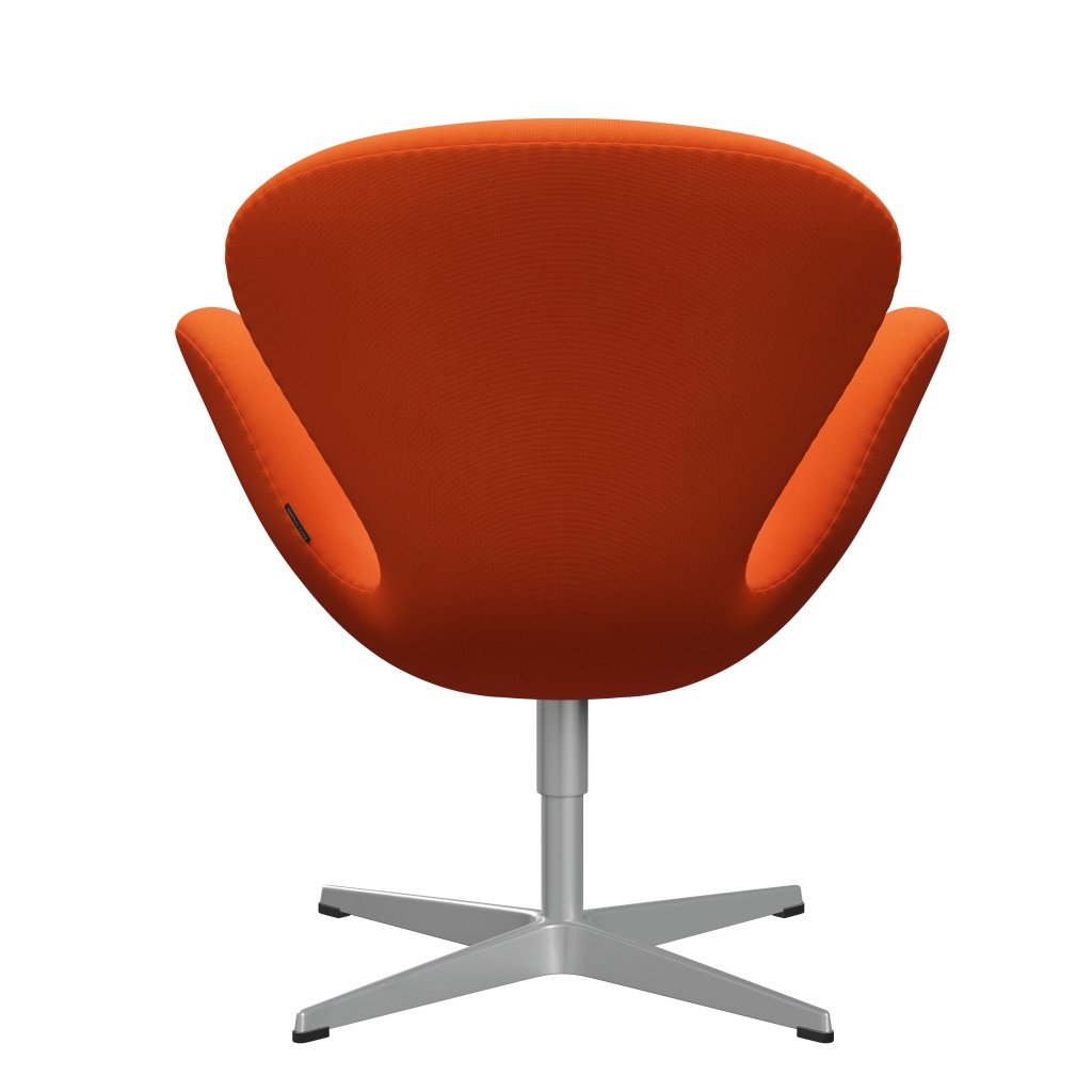 Fritz Hansen Swan Lounge Chair, Silver Grey/Fame Orange (63016)