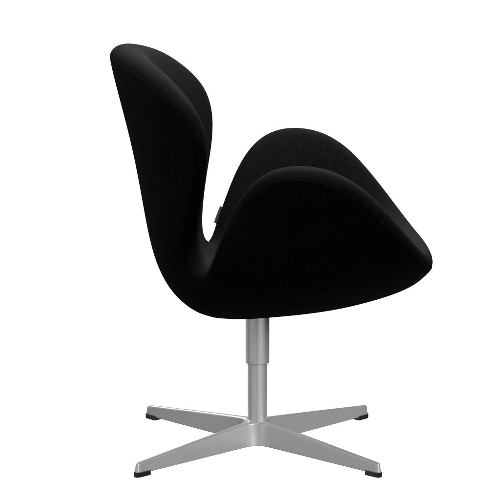 Fritz Hansen Swan Lounge Chair, stříbrná šedá/sláva černá