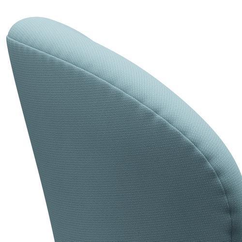 Fritz Hansen Swan Lounge Chair, Silver Grey/Fame Turquoise Light