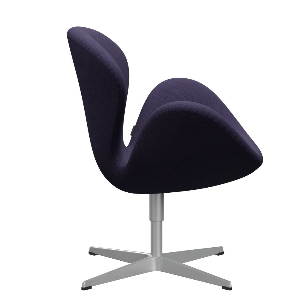 Fritz Hansen Swan Lounge Chair, Silver Grey/Fame Violet Dark