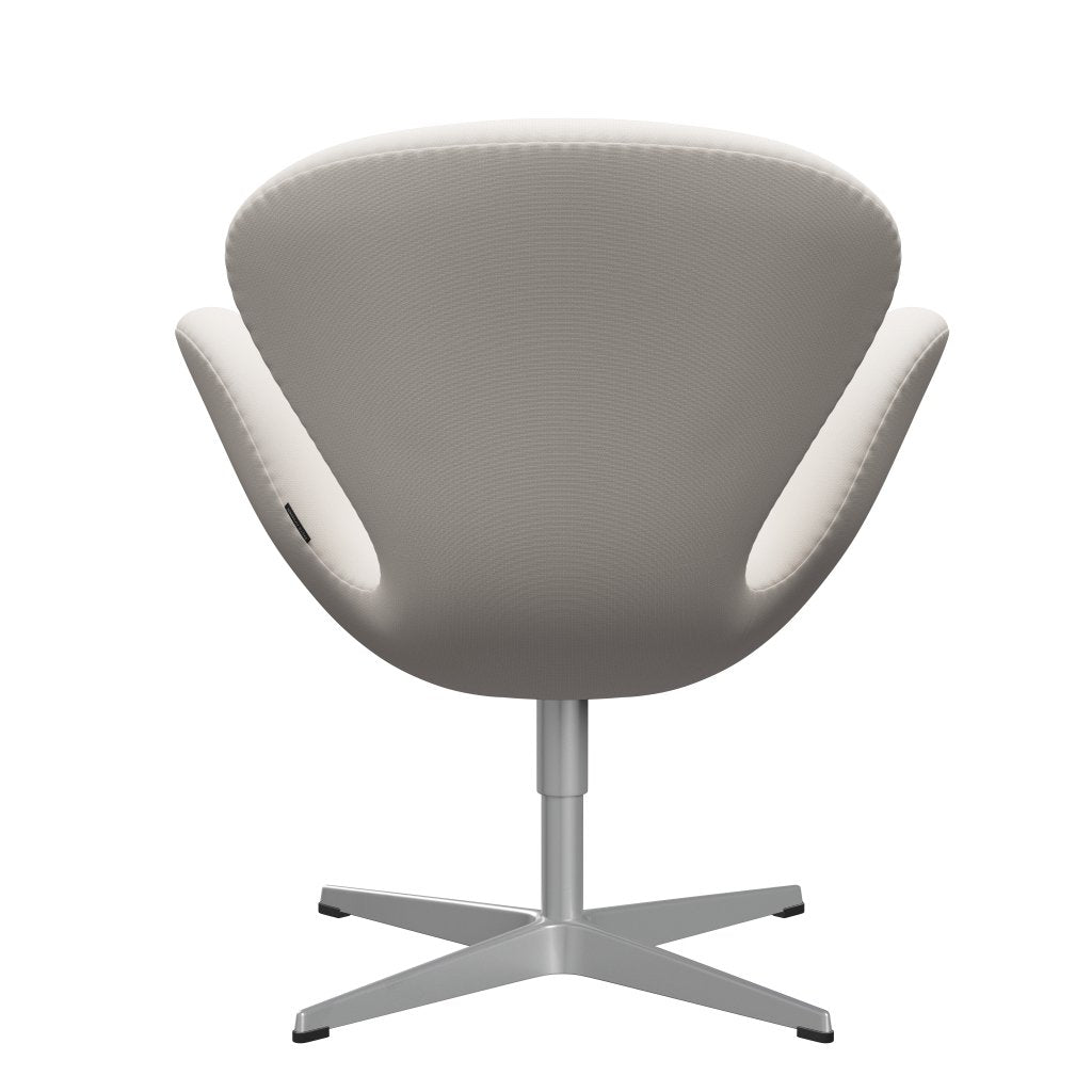 Fritz Hansen Swan Lounge Chair, stříbrná šedá/sláva bílá