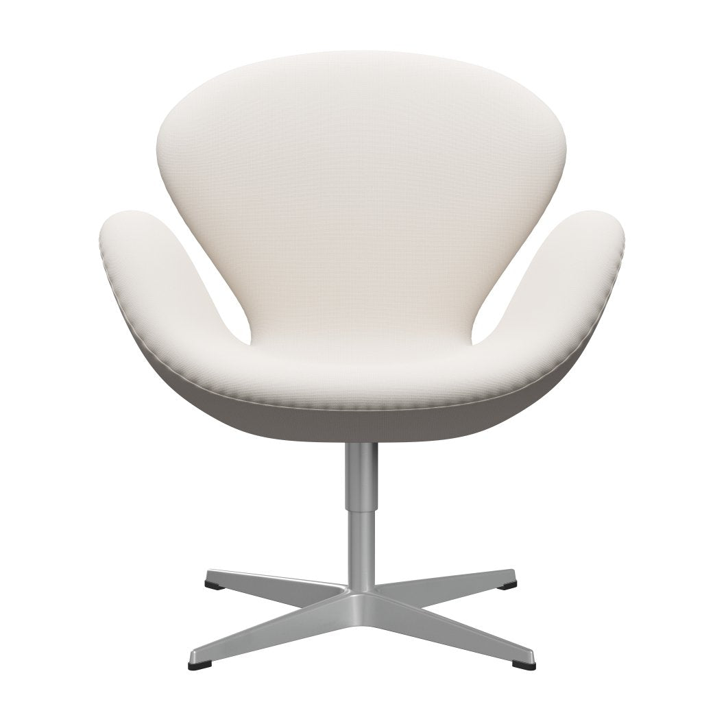 Fritz Hansen Swan Lounge Chair, stříbrná šedá/sláva bílá